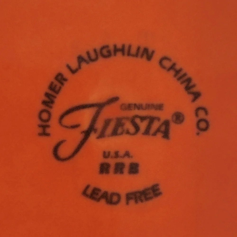 Fiesta Post 86 Hostess Tray ~ Chip & Dip Tray ~ Persimmon ~ Fiestaware ~ Retired